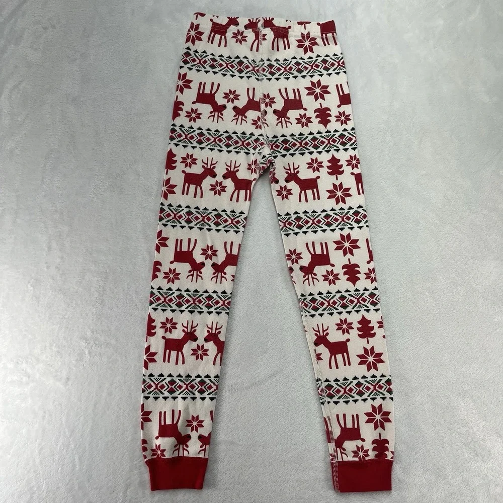 Hanna Andersson Organic Cotton Pajamas Unisex Kids 8 Christmas Holiday Fair Isle